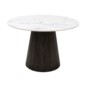*WOONWINKEL* Kare Design Glenn Ronde Eettafel Zwart Met Wit, Verzenden, Nieuw
