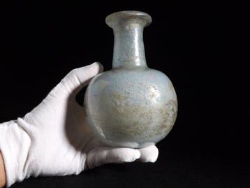 Oud-Romeins, Keizerrijk Glazen fles met iriserende