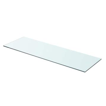 vidaXL Wandschap transparant 80x25 cm glas, Verzenden, Nieuw