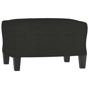 Hocker Zwart Stof 60x50cm - Tweedekansje | Laatste Stuk!, Overige materialen, Gebruikt, Minder dan 50 cm, Ophalen of Verzenden