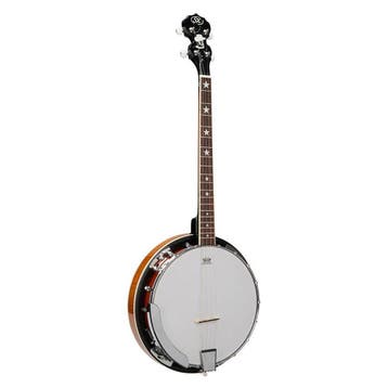 SX BJ454VS 4-Snarige Banjo – Vintage Sunburst, Gloss Finish,, Ophalen of Verzenden, Nieuw