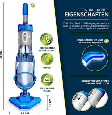 Zwembad stofzuiger - Zwembadstofzuiger - Zwembadreiniger - B, Tuin en Terras, Zwembad-toebehoren, Verzenden, Zo goed als nieuw