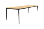 Vdgarde Premium Alaska tuintafel - teak/alu - antraciet -, Tuin en Terras, Tuintafels, Verzenden, Nieuw, Rond, Hout