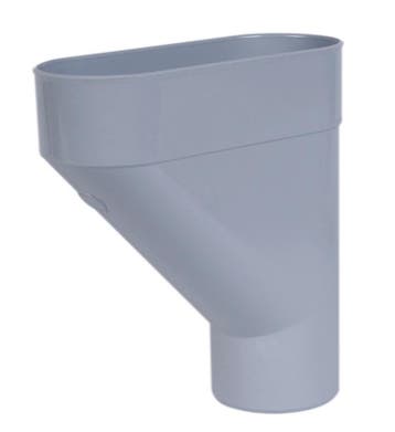 Nicoll PVC-Ti verzamelbak lichtgrijs Ø80, Ophalen of Verzenden, Nieuw