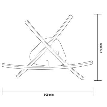 LED Plafondlamp - Plafondverlichting - Critos - 20W -, Ophalen of Verzenden, Nieuw, Metaal, Overige fittingen