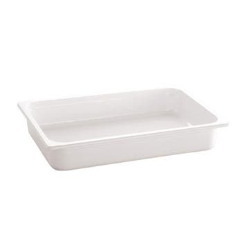 GGM Gastro | (6 stuks) Melamine GN-bak GN 1/2 - ECO - wit -, Verzenden