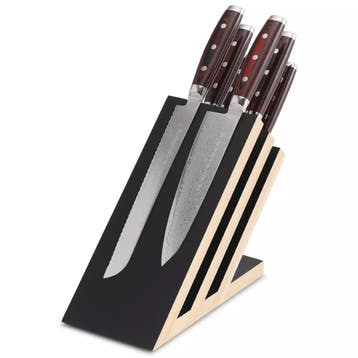 Yaxell Super Gou Messenset – 7-delig – Magnetisch Beuken, Ophalen of Verzenden, Nieuw, Hout