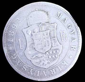 Hongarije. Franz Joseph I. Forint 1892 (Zonder minimumprijs)