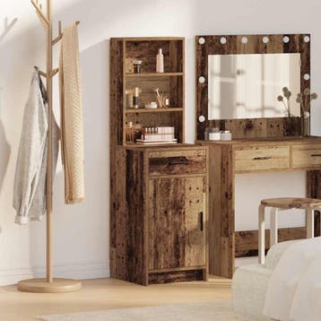 vidaXL buffetkast Oudhout 41 x 40 x 135 cm Bewerkt hout, Minder dan 50 cm, Verzenden, Nieuw, Minder dan 100 cm