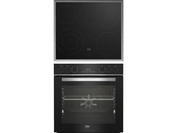 Beko BBUM13329XS - Inbouw oven set - Glaskeramische, Verzenden, Zo goed als nieuw