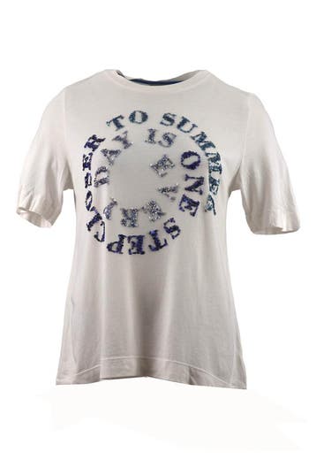 Cartoon T-shirt in maat 36 Wit, Cartoon, Verzenden, Zo goed als nieuw, Wit
