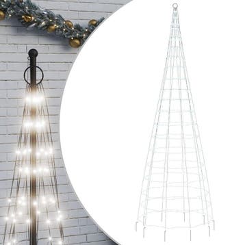 Kerstdecoratie 300cm led vlaggenmast | retourdeal 64% kor..., Diversen, Ophalen of Verzenden, Nieuw