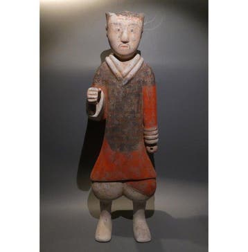 Oud-Chinees, Han-dynastie Terracotta Krijger in harnas. 54