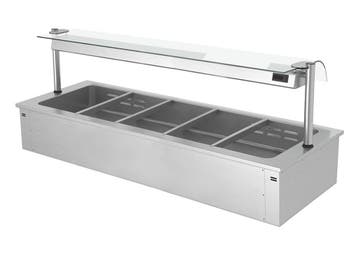 GGM Gastro | Inbouw bain-marie (drop-in) - 1785mm - 3,65 kW, Verzenden, Nieuw in verpakking, RVS Meubilair
