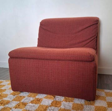 Van Den Berghe & Pauvers - Fauteuil - Chroom, Textiel