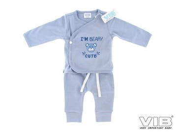 VIB 2-Delige Setje IM BEARY CUTE Dusty Blue, Hobby en Vrije tijd, Ophalen of Verzenden, Nieuw