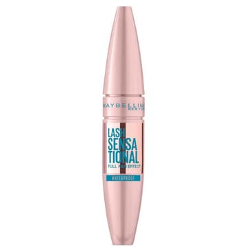 Maybelline Lash Sensational Mascara Waterproof Black - 9.4ml, Ophalen of Verzenden, Nieuw, Ogen, Make-up