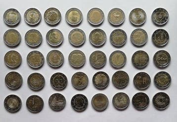 Europa. 2 Euro Various Years (40 coins) (Zonder