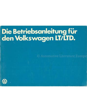 1979 VOLKSWAGEN LT | LTD INSTRUCTIEBOEKJE DUITS