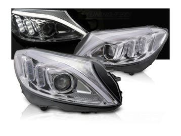LED Tube koplampen dynamisch Chrome geschikt voor Mercedes, Auto-onderdelen, Verzenden, Nieuw, Mercedes-Benz