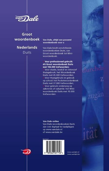 Van Dale Groot woordenboek Nederlands-Duits / Van Dale groot, Verzenden, Gelezen