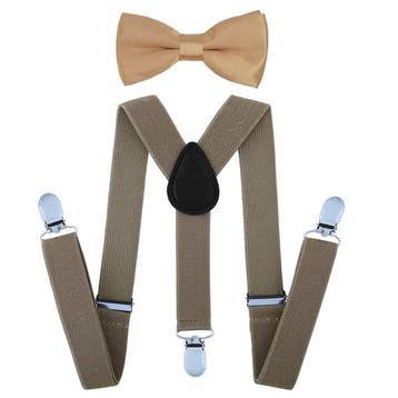 Fako Fashion - Kinder Bretels Met Vlinderstrik - 65cm -, Verzenden, Nieuw