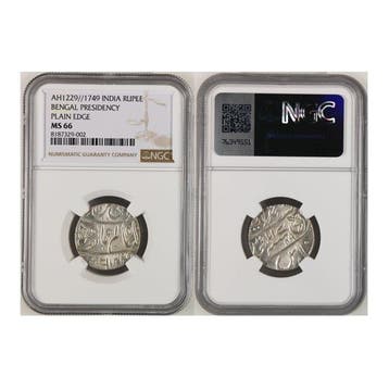 British India - Bengal Presidency. Rupee AH1229//1749 (1814)