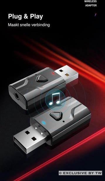 2 in 1 USB Bluetooth 5.0 Zender en Ontvanger - Bereik tot 15, Audio, Tv en Foto, Ophalen of Verzenden, Zo goed als nieuw