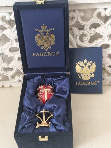 Fabergé ei - EI FABERBE stijl MAISON - Verguld, Antiek en Kunst, Curiosa en Brocante
