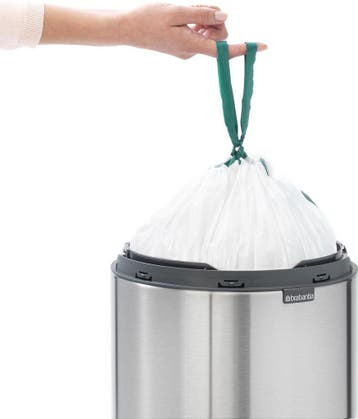 Brabantia Touch Bin Prullenbak - 30 liter - Matt Steel, Ophalen of Verzenden, Zo goed als nieuw