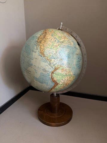 Terrestrial table globe - Wereldbol in het Duits - Rath -