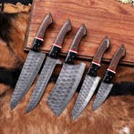 Keukenmes - Chefs knife - Staal, Hout - Onbekend - Met