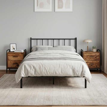 vidaXL Nachtkastje 2 st Oud hout 40 x 30 x 50 cm Bewerkt, Minder dan 45 cm, Verzenden, Nieuw, Minder dan 55 cm