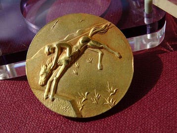 Salvador Dali (1904-1989) - sculptuur, Jockey - 3 cm -, Antiek en Kunst