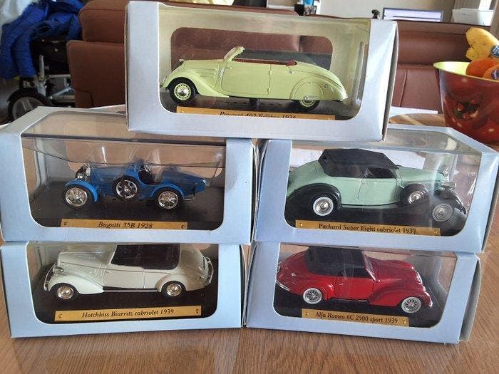 Atlas 1:43 - Modelauto (5) - Bugatti 35B 1928; Hotchkiss, Hobby en Vrije tijd, Modelauto's | 1:5 tot 1:12