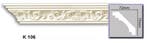 Kroonlijst K106 (72 x 72 mm), polyurethaan, lengte 2 m, Ophalen of Verzenden, Nieuw