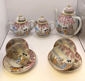 Coutellerie Kasumi - Japan - Theeservies (14) - Kutani -