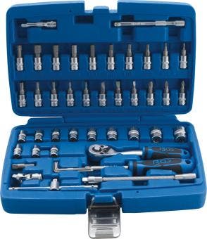 Bgs Technic Dopsleutelset 1/4, 46 delig INCH maten, Verzenden, Nieuw