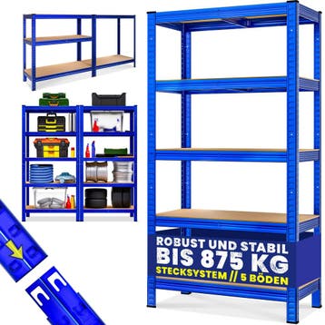 Stellingkast Blauw 180x90x40cm tot 875kg (Kasten, Interieur), Verzenden, Nieuw