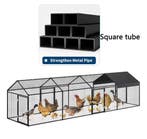 Metalen Kippenren 4×1×1 m met UV Waterdichte Cover, Dieren en Toebehoren, Verzenden, Nieuw
