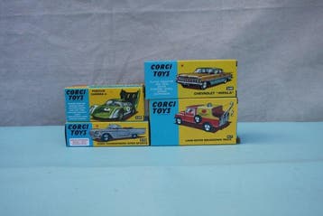 Corgi 1:43 - Modelauto (4) - 4 x 1960s Corgi Toys, Nieuw