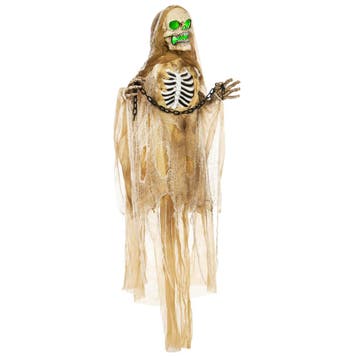 Halloween Decoratie, Hangend Skelet, Gloeiend Hoofd, Griezel, Verzenden, Nieuw