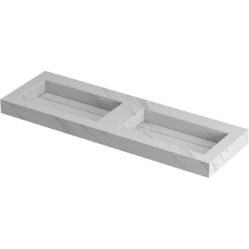 INK Pitch Wastafel Keramische Slab Bak Dubbel met Drain en, Doe-het-zelf en Verbouw, Ophalen of Verzenden, Nieuw
