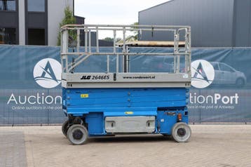 Veiling: Schaarhoogwerker JLG 2646ES Elektrisch 450kg 10m 20, Ophalen