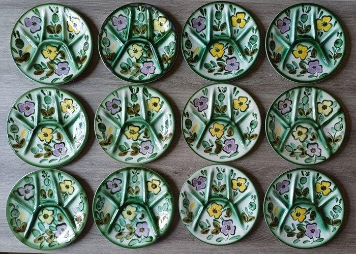 Keramis Boch - Schotel (12) - Keramiek - Fondueborden, Antiek en Kunst, Antiek | Glas en Kristal