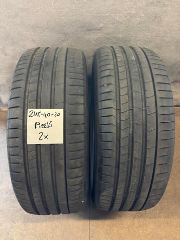 2x Pirelli P-Zero Run Flat - 245/40 R20 - 6 mm - DOT 3724, Ophalen, Band(en), Personenwagen, 20 inch