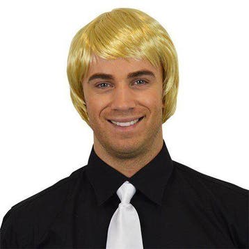 Ken pruik steil blond, Verzenden, Nieuw, Feestartikel