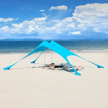 2dekans | SoBuy OZT01-HB Draagbare Strandtent – Lycra, Ophalen of Verzenden, Zo goed als nieuw