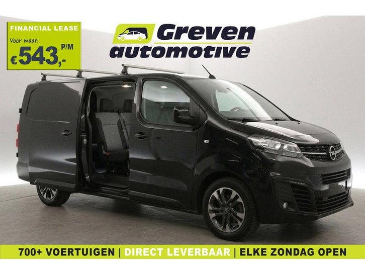 Opel Vivaro-e L3H1 75 kWh | VERWACHT | Dubbele Cabine |, Auto's, Bestelauto's, Automaat, Elektrisch, Zwart, Opel