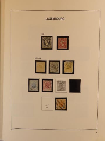 Luxemburg 1852-2015 in 2 DAVO albums, Ophalen of Verzenden